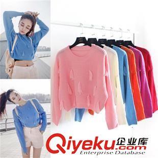 針織衫 2015韓版 學(xué)院風(fēng)糖果色可愛流蘇設(shè)計(jì)時(shí)尚短款針織衫上衣圖片|針織衫 2015韓版 學(xué)院風(fēng)糖果色可愛流蘇設(shè)計(jì)時(shí)尚短款針織衫上衣產(chǎn)品圖片由深圳市寶安區(qū)石巖菲兒雅制衣廠公司生產(chǎn)提供-